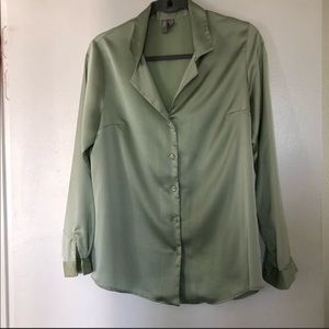 ASOS design pistachio shirt